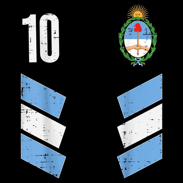 Argentina Number 10 Soccer Fan    Boys Girls Doggie Tank