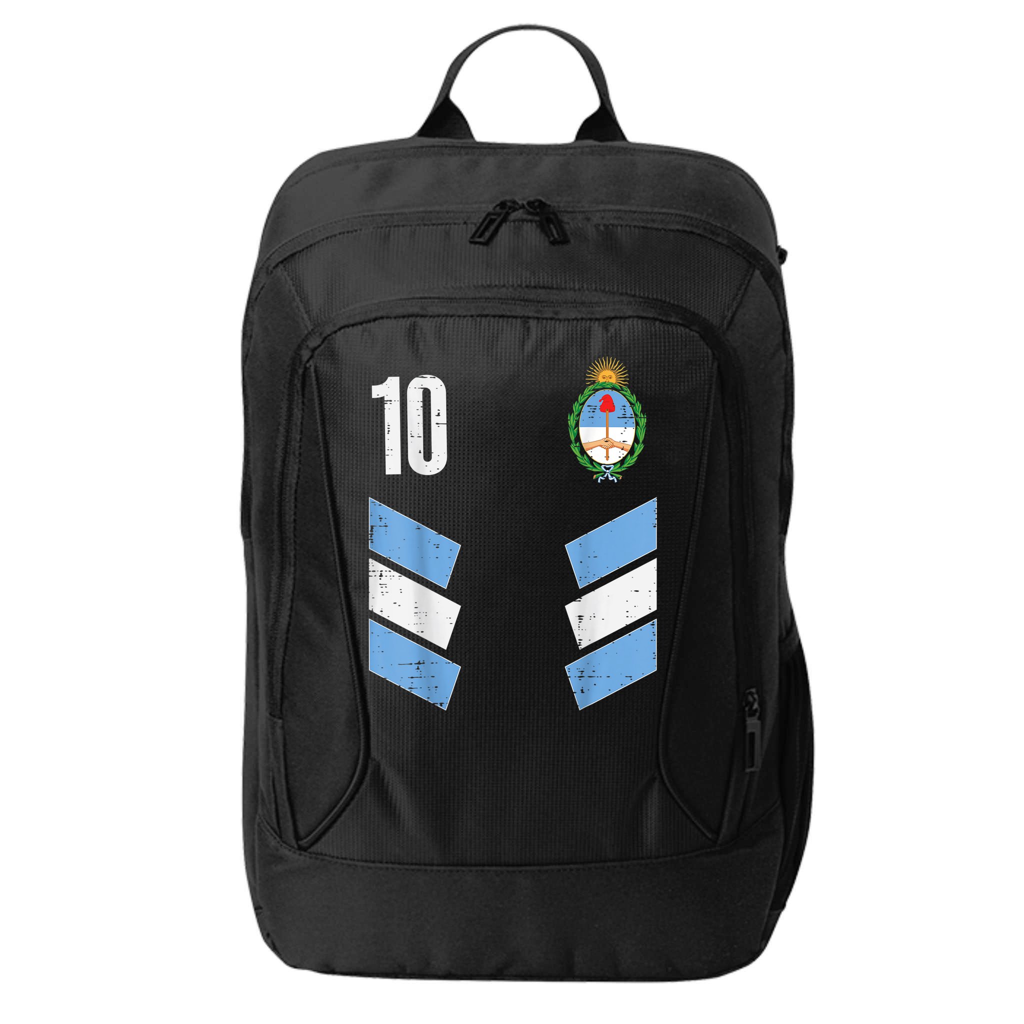 Argentina Number 10 Soccer Fan    Boys Girls City Backpack