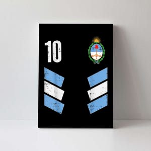 Argentina Number 10 Soccer Fan    Boys Girls Canvas