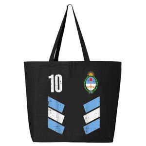 Argentina Number 10 Soccer Fan    Boys Girls 25L Jumbo Tote