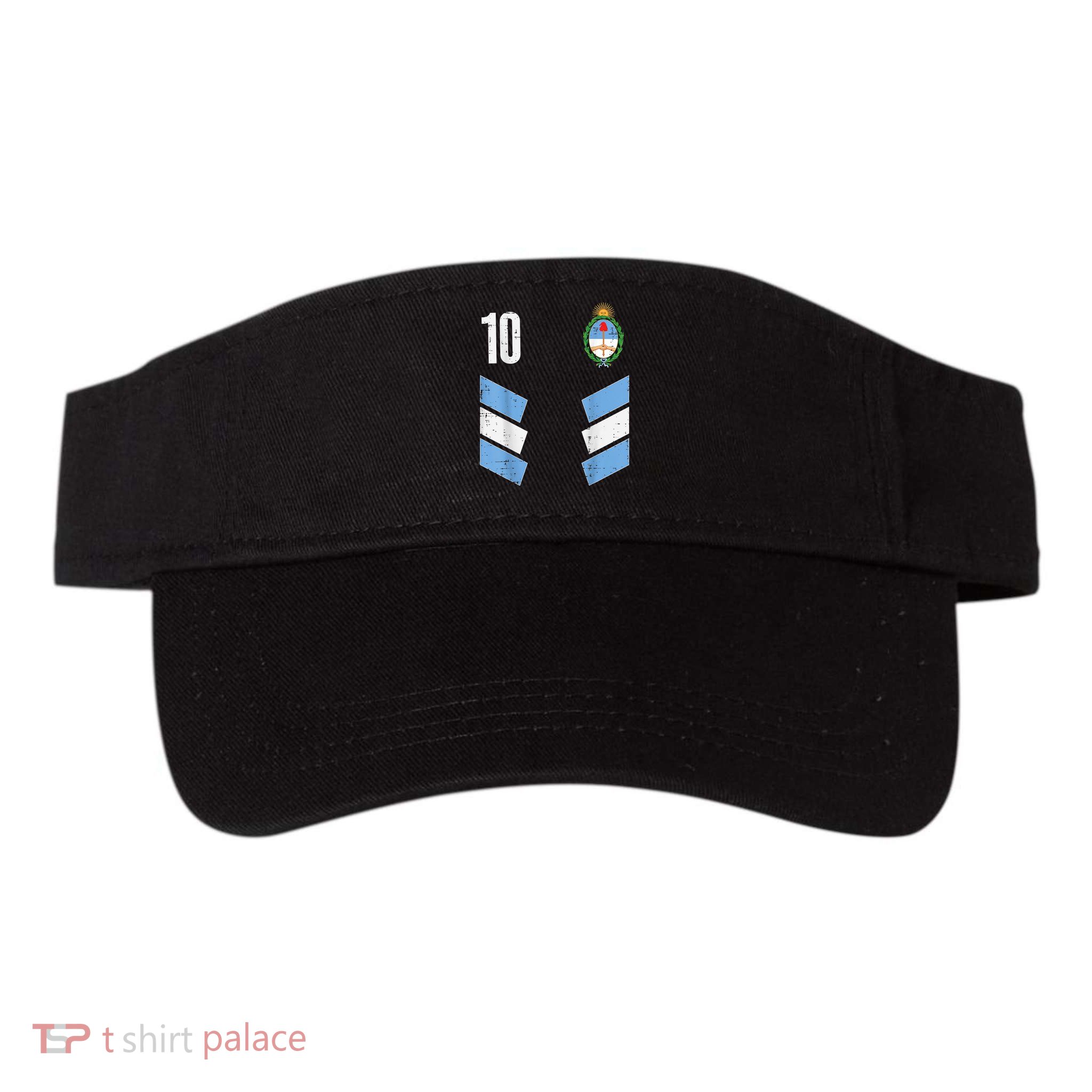 Argentina Number 10 Soccer Fan    Boys Girls Visor