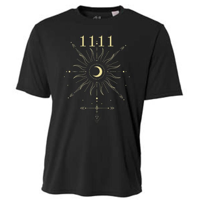 Angel Number 1111 Numerology Mystical Spiritual Number Cooling Performance Crew T-Shirt