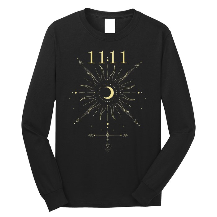 Angel Number 1111 Numerology Mystical Spiritual Number Long Sleeve Shirt