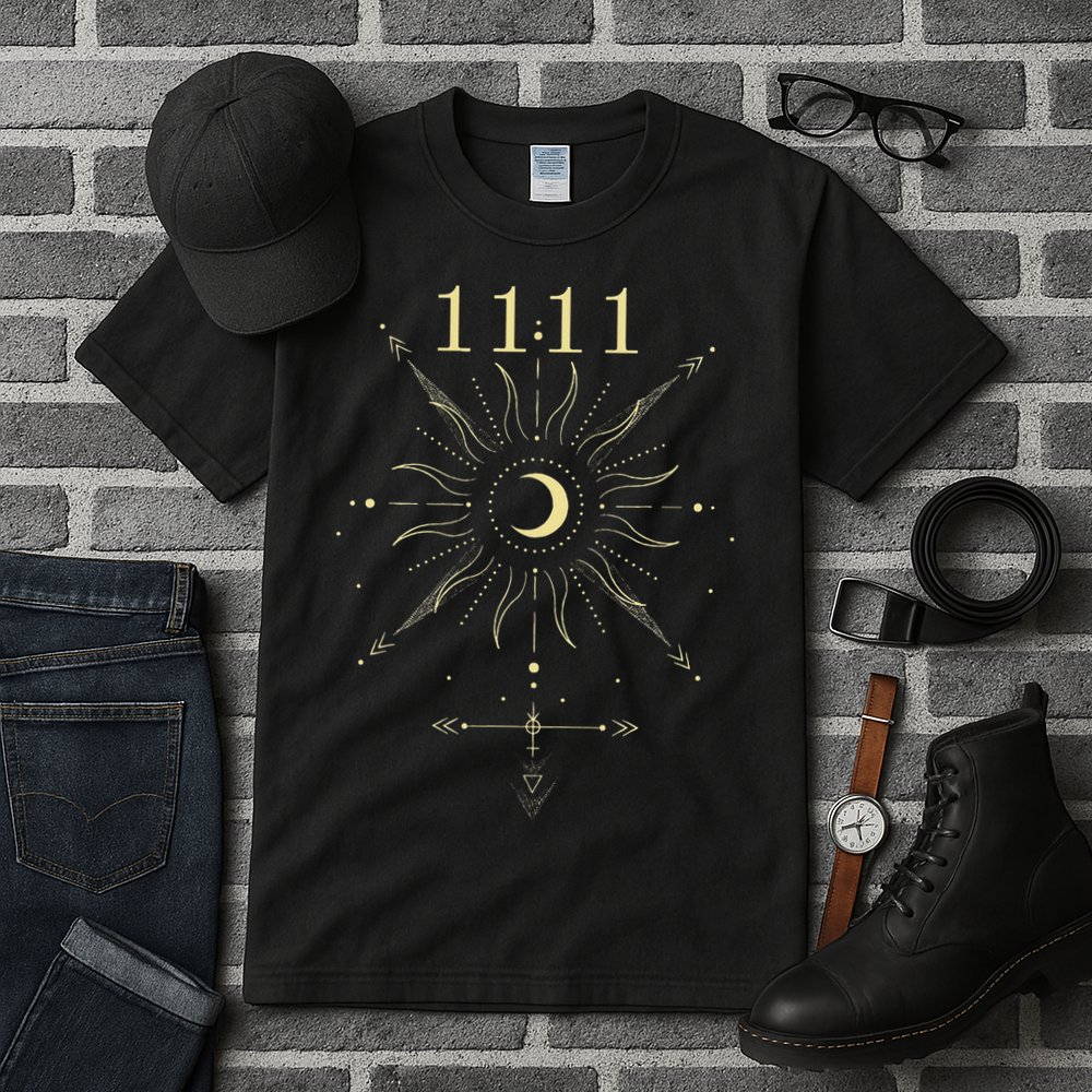 Angel Number 1111 Numerology Mystical Spiritual Number Tall T-Shirt