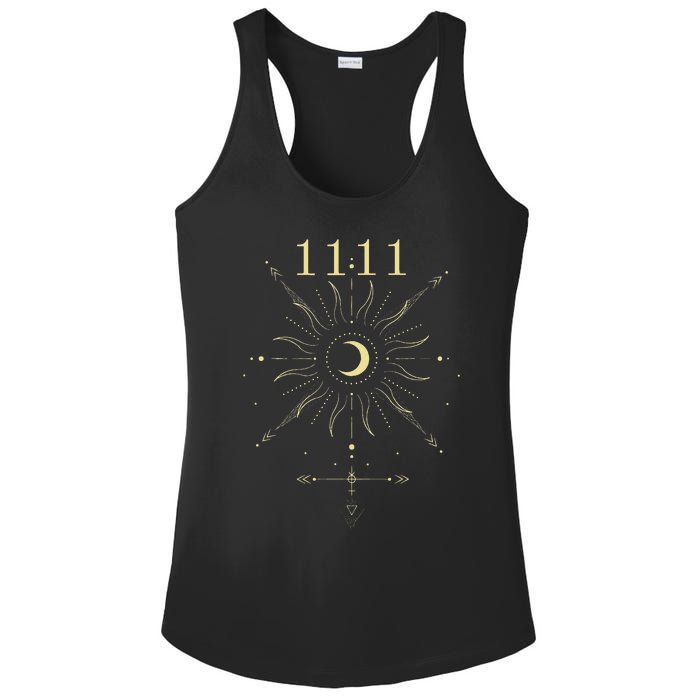 Angel Number 1111 Numerology Mystical Spiritual Number Ladies PosiCharge Competitor Racerback Tank