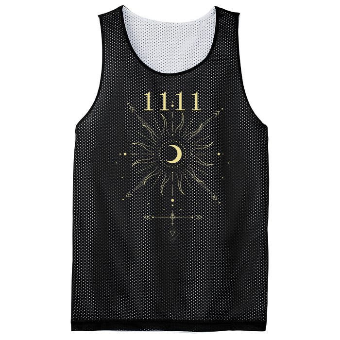 Angel Number 1111 Numerology Mystical Spiritual Number Mesh Reversible Basketball Jersey Tank