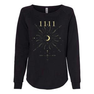 Angel Number 1111 Numerology Mystical Spiritual Number Womens California Wash Sweatshirt