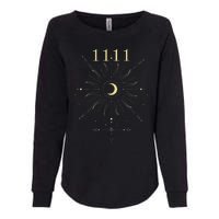 Angel Number 1111 Numerology Mystical Spiritual Number Womens California Wash Sweatshirt