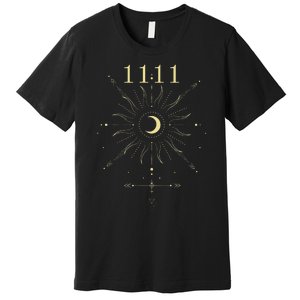 Angel Number 1111 Numerology Mystical Spiritual Number Premium T-Shirt