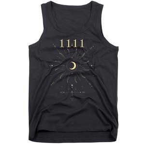 Angel Number 1111 Numerology Mystical Spiritual Number Tank Top