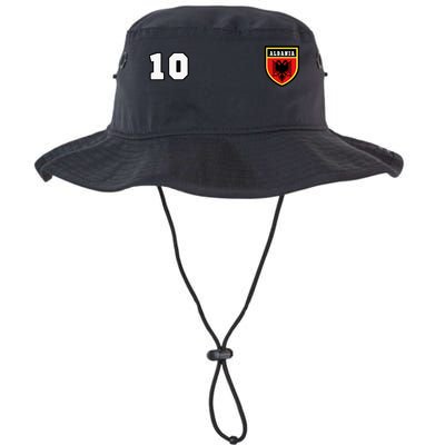 Albania Number 10 Soccer Flag Football Tirana Bucket Hat
