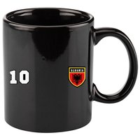 Albania Number 10 Soccer Flag Football Tirana 11oz C Handle Ceramic Mug