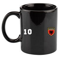 Albania Number 10 Soccer Flag Football Tirana 11oz C Handle Ceramic Mug