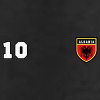 Albania Number 10 Soccer Flag Football Tirana 11oz C Handle Ceramic Mug