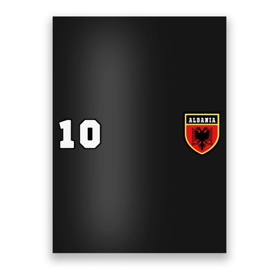 Albania Number 10 Soccer Flag Football Tirana Poster
