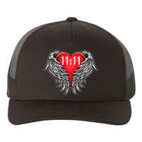 Angel Number 1111 With Heart And Wings Of Angel Yupoong Adult 5-Panel Trucker Hat