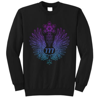 Angel Number 777 Sacred Geometry Healing Sweatshirt