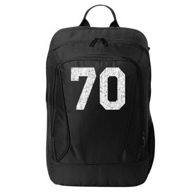 Athlete Number 70 Jersey Uniform Number #70 Athletic Style Sports Teams City Backpack