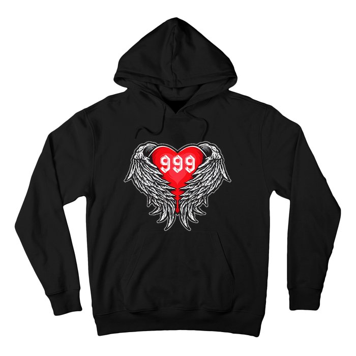 Angel Number 999 With Heart And Wings Of Angel  Hoodie