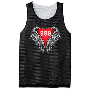 Angel Number 999 With Heart And Wings Of Angel  Mesh Reversible Basketball Jersey Tank