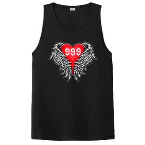 Angel Number 999 With Heart And Wings Of Angel  PosiCharge Competitor Tank