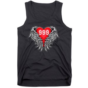 Angel Number 999 With Heart And Wings Of Angel  Tank Top