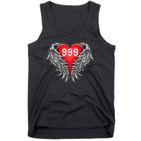 Angel Number 999 With Heart And Wings Of Angel  Tank Top