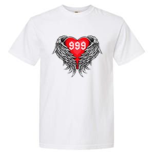 Angel Number 999 With Heart And Wings Of Angel  Garment-Dyed Heavyweight T-Shirt