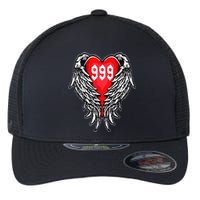 Angel Number 999 With Heart And Wings Of Angel Flexfit Unipanel Trucker Cap