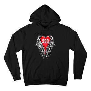 Angel Number 999 With Heart And Wings Of Angel Hoodie