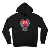 Angel Number 999 With Heart And Wings Of Angel Hoodie