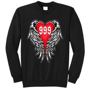 Angel Number 999 With Heart And Wings Of Angel Sweatshirt