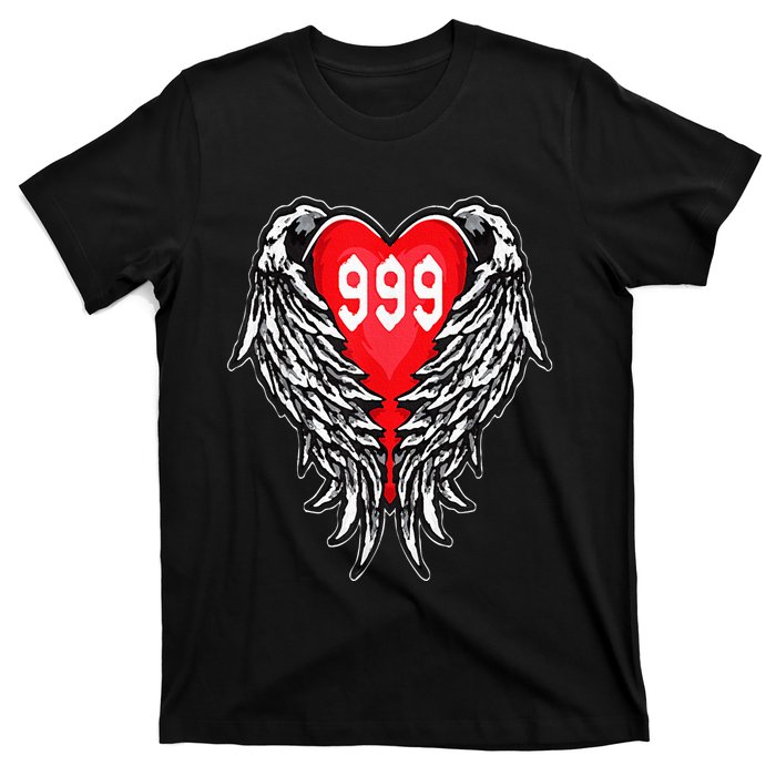 Angel Number 999 With Heart And Wings Of Angel T-Shirt