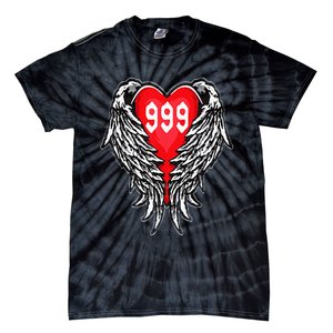 Angel Number 999 With Heart And Wings Of Angel Tie-Dye T-Shirt