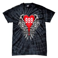 Angel Number 999 With Heart And Wings Of Angel Tie-Dye T-Shirt