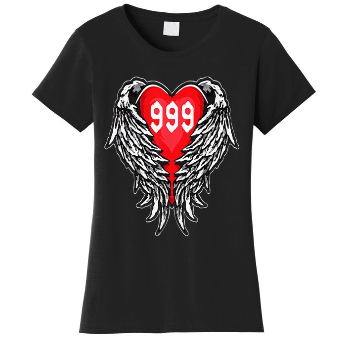 Angel Number 999 With Heart And Wings Of Angel Women's T-Shirt