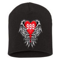 Angel Number 999 With Heart And Wings Of Angel Short Acrylic Beanie