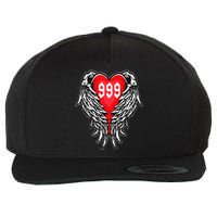 Angel Number 999 With Heart And Wings Of Angel Wool Snapback Cap