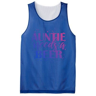 Auntie Needs A Beer Funny Ing Beers Cool Birthday Party Gift Mesh Reversible Basketball Jersey Tank