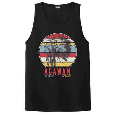 Agawam Native American Indian Tribe Respect Pride Retro Cute Gift PosiCharge Competitor Tank