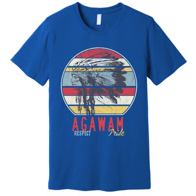 Agawam Native American Indian Tribe Respect Pride Retro Cute Gift Premium T-Shirt