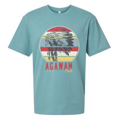 Agawam Native American Indian Tribe Respect Pride Retro Cute Gift Sueded Cloud Jersey T-Shirt