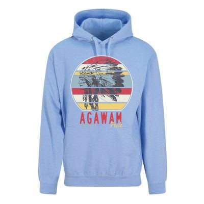 Agawam Native American Indian Tribe Respect Pride Retro Cute Gift Unisex Surf Hoodie