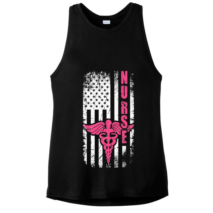 American Nurse Ladies PosiCharge Tri-Blend Wicking Tank
