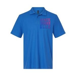 Auntie Needs A Beer Cute Gift Softstyle Adult Sport Polo