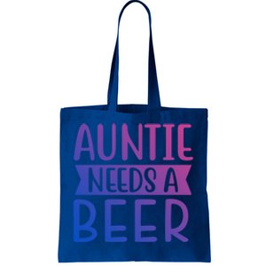 Auntie Needs A Beer Cute Gift Tote Bag