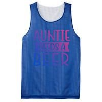 Auntie Needs A Beer Cute Gift Mesh Reversible Basketball Jersey Tank