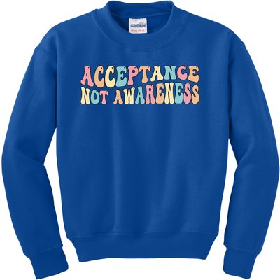 Acceptance Neurodiversity Autism Neurodivergent Gift Kids Sweatshirt