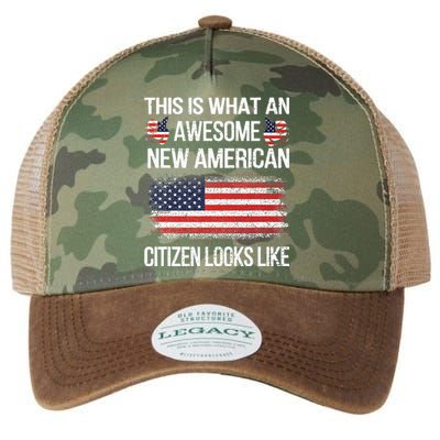 Awesome New American Flag US Citizenship USA US Citizen Legacy Tie Dye Trucker Hat