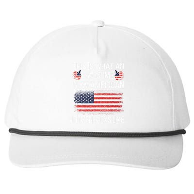 Awesome New American Flag US Citizenship USA US Citizen Snapback Five-Panel Rope Hat